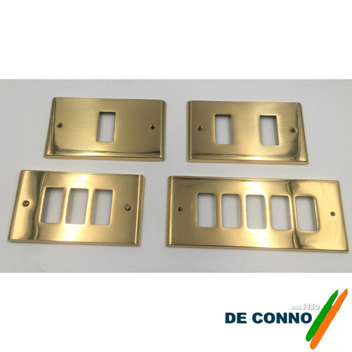 Placca ottone lucido - per, serie