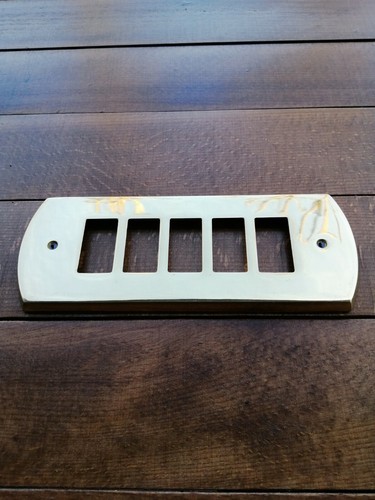 Placca ticino magic ottone - b,